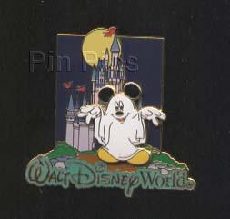 DisneyPins.com - WDW - Castle Halloween (Ghost Mickey Mouse)