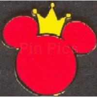 Disney Catalog - Best Guest Royal Treatment Pin (Red Mickey Head w/Yellow Crown)