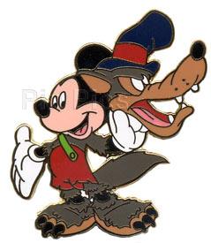 Disney Direct - Haunted Halloween Tombstone - Mickey as Big Bad Wolf (Pin Only)