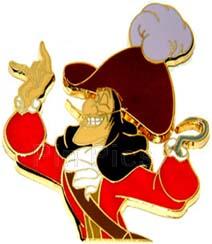Disney Villains In Frames Series - Captain Hook from Peter Pan Pin, Small