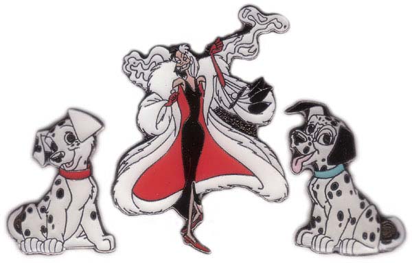 JDS - Cruella De Vil - Mini 3 Pin Set