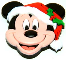 Rubber Santa Mickey Head