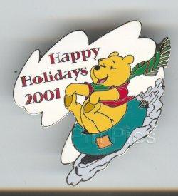 Disney Auctions - Pooh Happy Holidays 2001 - Silver Prototype