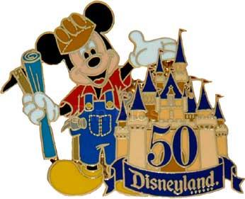 DLR - Cast Engineer Mickey - Disneyland 50 Year Anniversary (Sleeping Beauty Castle)