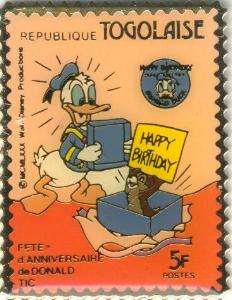 Togolaise Stamp (Donald & Chip)