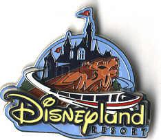 Disneyland Resort Blue 3D Logo Pin