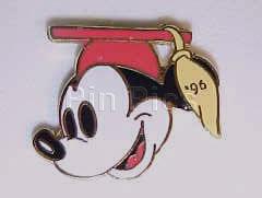 Disneyana Discoveries Graduate Mickey Head (Red 1996)