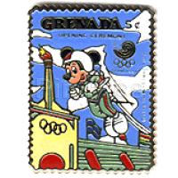 Grenada Olympic Opening Ceremony Stamp with Mickey Mouse