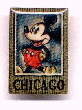 DIS - Mickey - Gold Frame - Store Location - Chicago