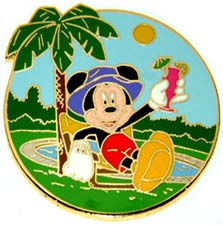 DCL - Poolside Mickey (DCL's First Mystery Pin)