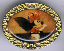 TDR - Minnie Mouse in a Raphael - Masterpiece Box Set - Framed Art - From a Pin Set - TDS