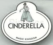 Cinderella Nametag pin