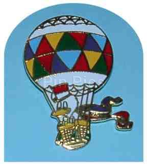 Donald Duck in a Hot Air Balloon