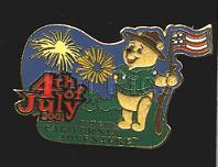 DLR - July 4th 2001 - Flocked Pooh Bear