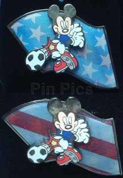 JDS - Mickey Mouse - Playing Soccer - USA Flag