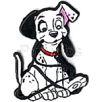 101 Dalmatians - Patch with its leash