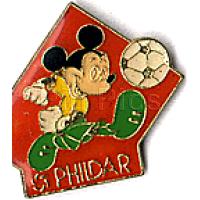 Soccer playing Mickey - phildar pin 3