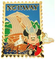 Mickey Mouse - Epcot 15th Anniversary - Norway Stamp