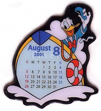 JDS - Donald Duck - August - Calendar 2001