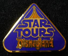 Disneyland blue Star Tours logo