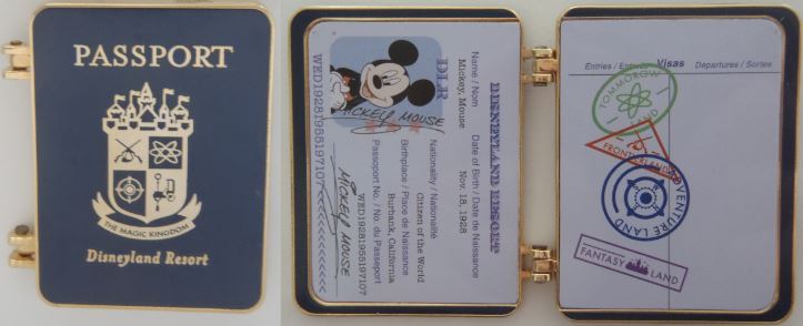 Dlr Mickeys Pin Odyssey 2008 Steamer Trunk Boxed Set Passport Only