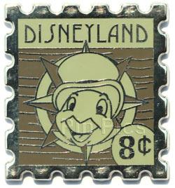 DLR - 2008 Hotel Hidden Mickey Stamp Collection - Jiminy Cricket 8 Cent ...