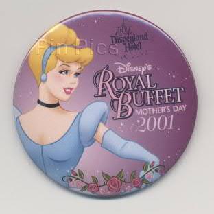 DLR - Disney's Royal Buffet 2001 Button (Mother's Day)
