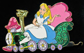 DS - Alice in Wonderland Train Pin Set - (Alice pin only)