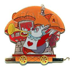 DS -Alice in Wonderland Train Pin Set (White Rabbit pin only)