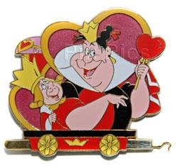 DS -Alice in Wonderland Train Pin Set (King and Queen of Hearts pin only)