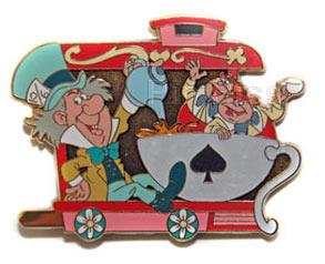 DS - Alice in Wonderland Train Pin Set (Mad Hatter, Tweedledee and Tweedledum pin only)