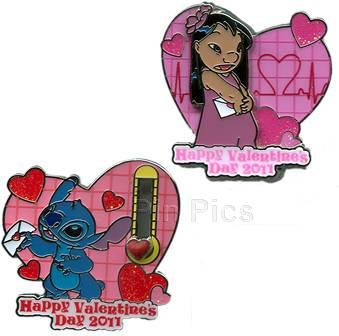 Disney Lilo & Stitch Pin Valentines Collectible Paris Trading Pin