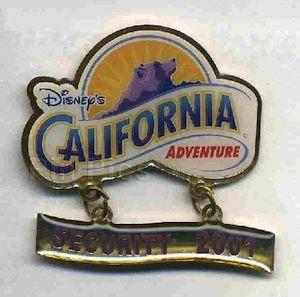 Disney's California Adventure Security 2001 (Dangle)