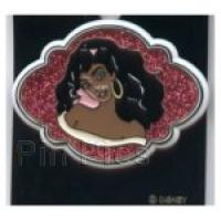 Button - Esmeralda from The Hunchback of Notre Dame Sparkly Red