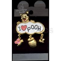 I Love 'Heart' Pooh Dangle