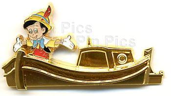DLR - Golden Vehicle Collection - Storybook Land Canal Boats (Pinocchio) (ARTIST PROOF)
