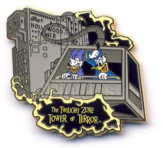 DLR - Disney California Adventure® Attraction Booster Pack - Daisy and Donald on The Twilight Zone, Tower of Terror Only