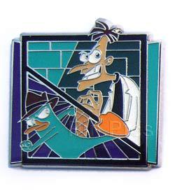 Disney Phineas and Ferb 4 Pin Starter Set - Dr. Doofenshmirtz and Agent P Only