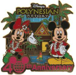 WDW - 40th Anniversary of Walt Disney World® - Disney's Polynesian Resort - Mickey and Minnie (Pre Production Prototype)