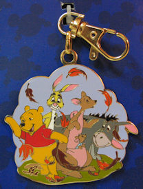 Pooh and Friends Standing in the Wind Lanyard Medal & Pin (Medal only)