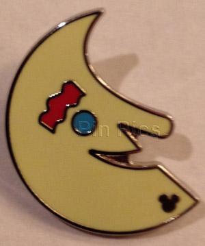 WDW - 2011 Hidden Mickey Completer Pin - Retro Icon Collection - Pleasure Island Moon (PWP)