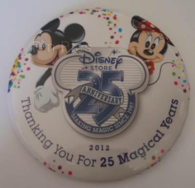 Button - DS 25th Anniversary - Mickey & Minnie