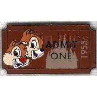 DLR - PWP Collection - Admission Ticket - Chip 'n Dale