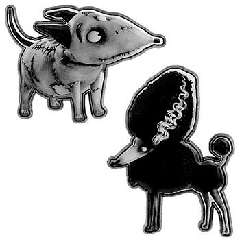 Sparky and Persephone Pin Set - Frankenweenie