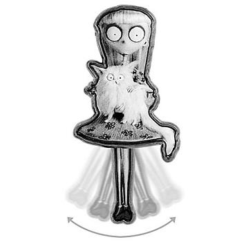 Frankenweenie Pin Set - Weird Girl with Mr. Whiskers