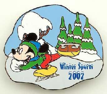 Disney Auctions - Winter Sports 2002 Set 2 (Mickey Speed Skating)