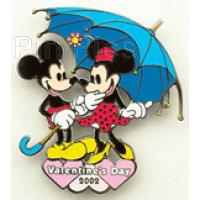 Disney Auctions - Mickey and Minnie - Umbrella - Valentine's Day
