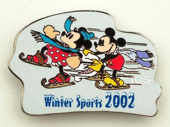 Disney Auctions - Winter Sports 2002 Set 1 (Minnie & Mickey On Ice)