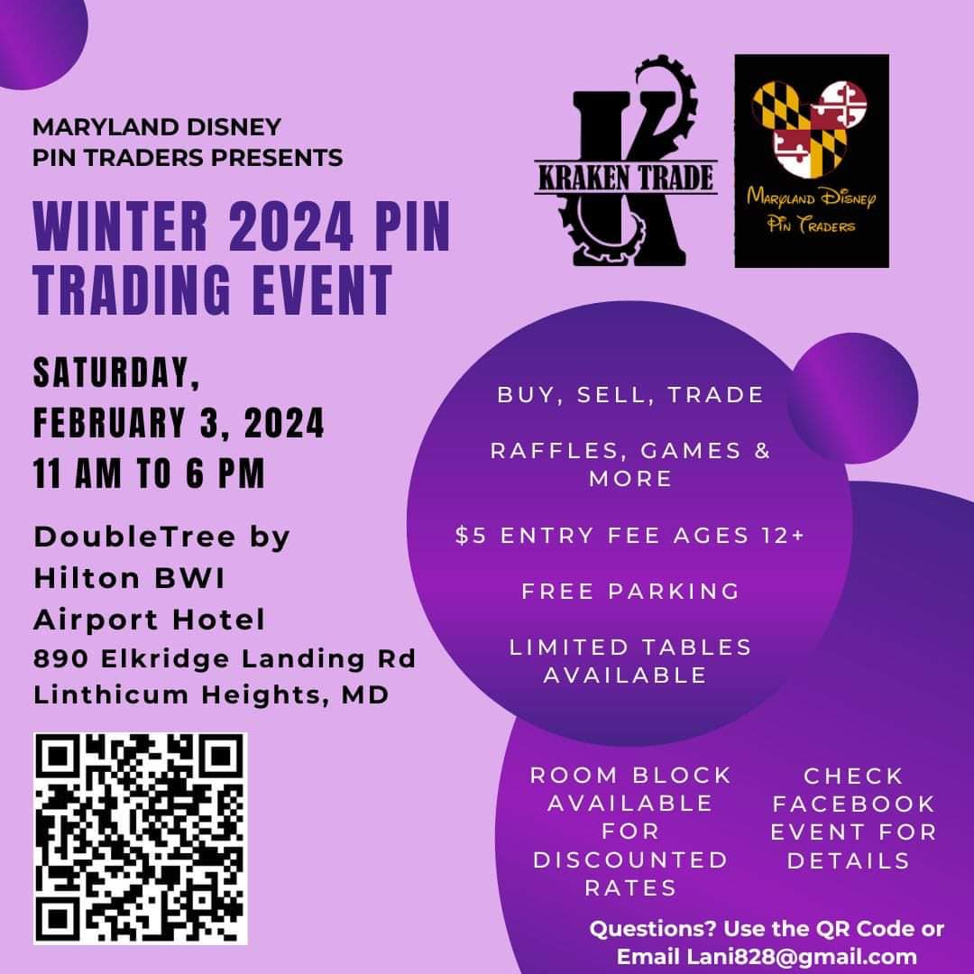 Maryland Disney Pin Traders WINTER 2024 Pin Trading Event