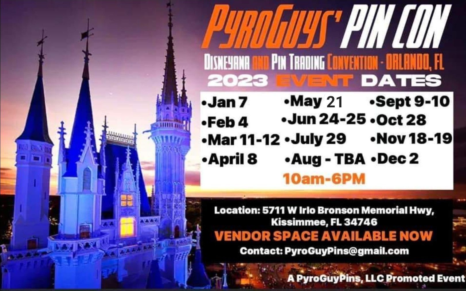 PyroGuys' Pin Con Monthly Disneyana & Pin Trading Convention - Orlando, FL